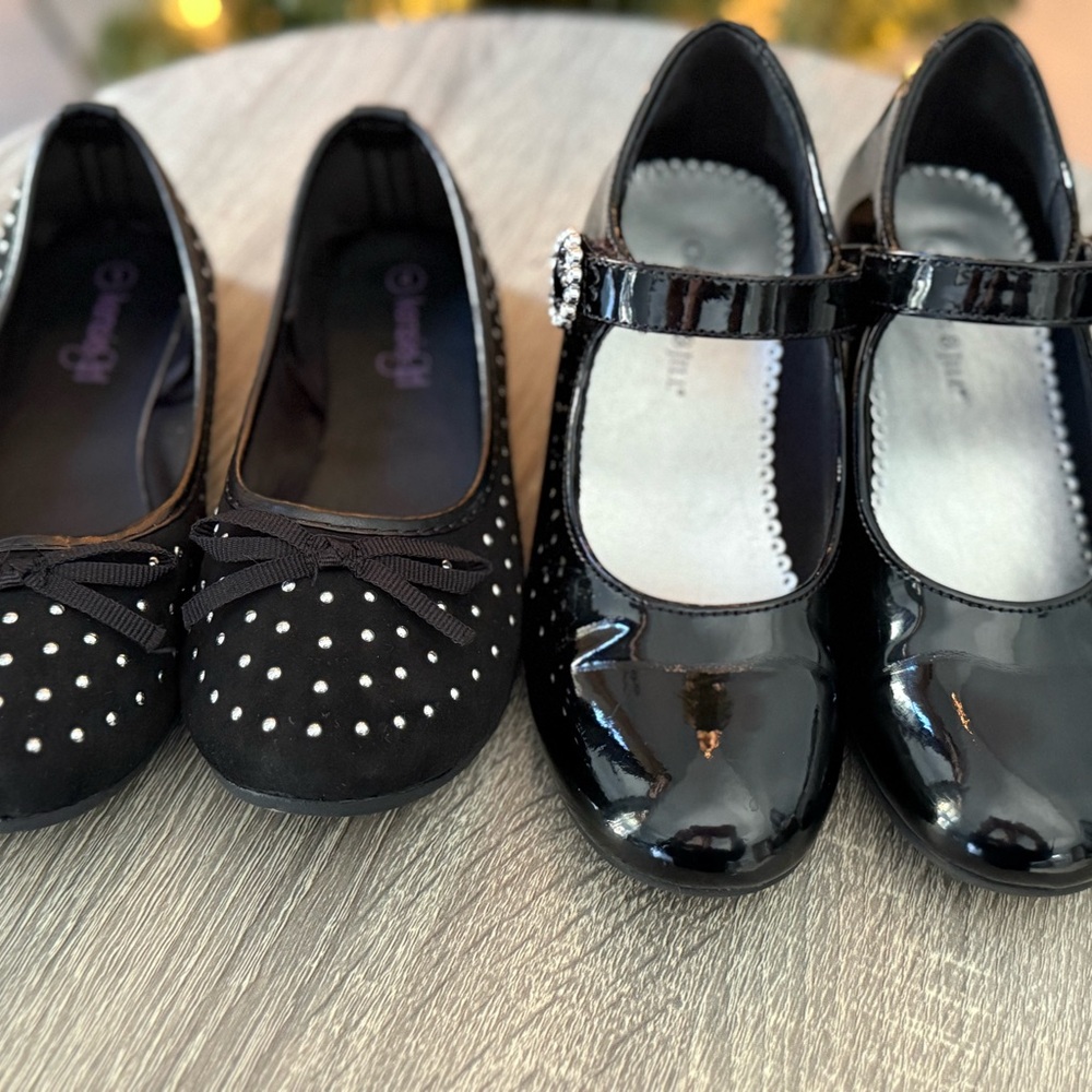 2 Pair - Girls, Size 1 - Black - Christie & Jill, Kensie Girl